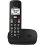 Panasonic Teléfono Inalámbrico Digital Pack DUO KX-TGU112EXB Negro con Botones Grandes y Volumen Mejorado